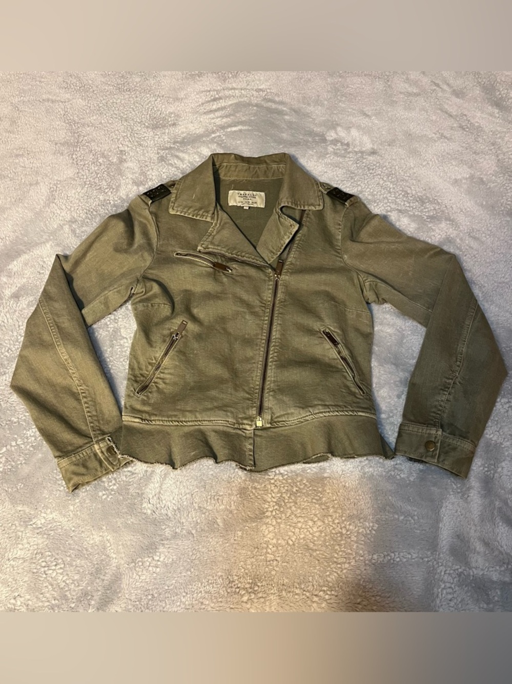 Zara Olive Green Military Jacket